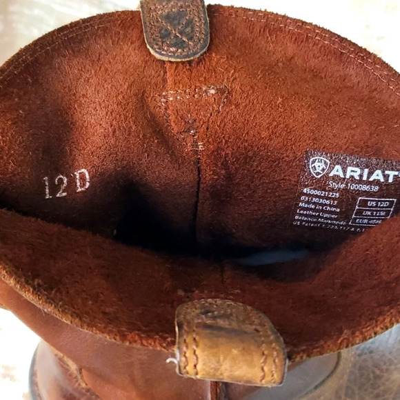 Rambler Square Toe Cowboy Boots Sz 12D - Picture 10 of 13